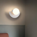 Minimalist Scandinavian Arc Sconce with Warm Glow