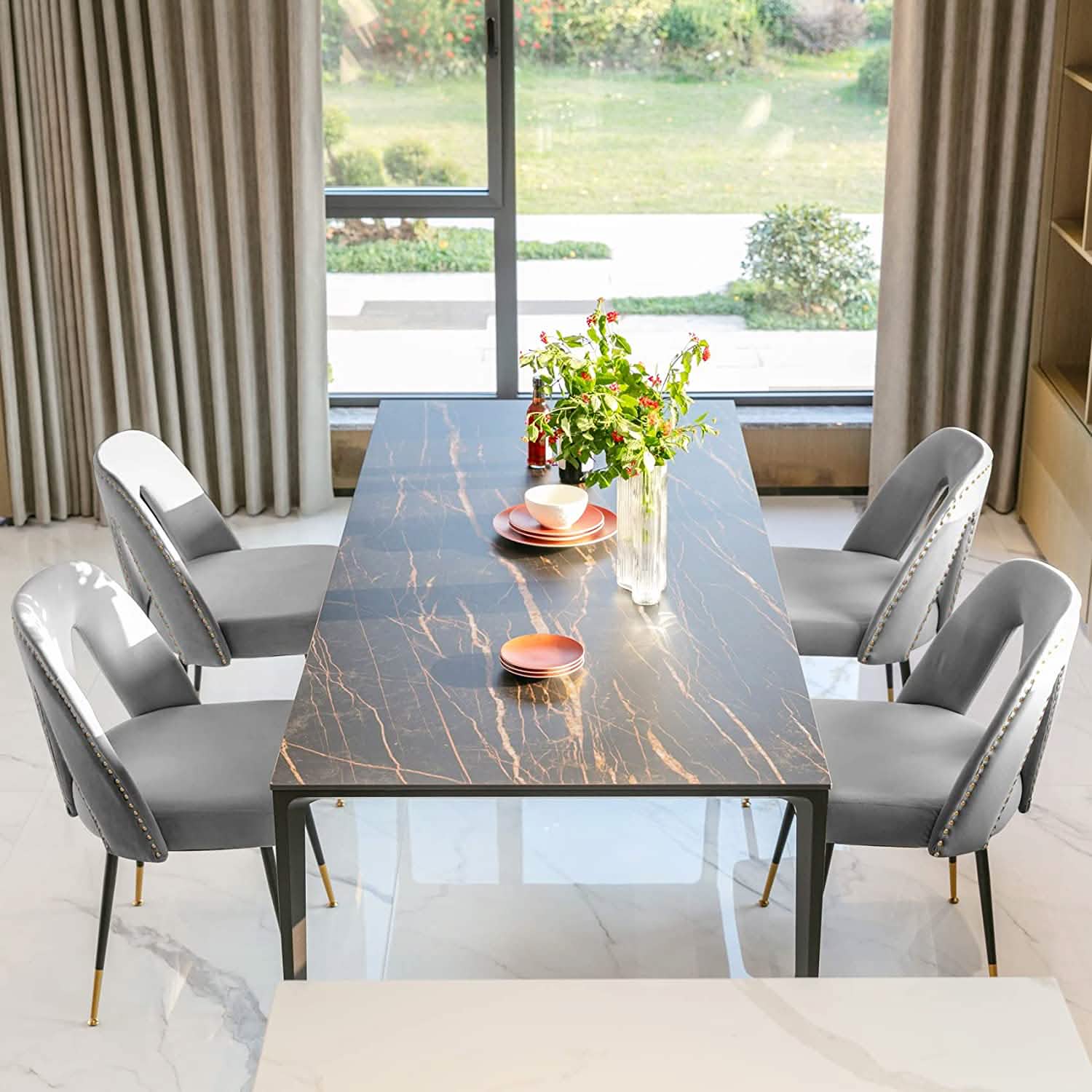 Set of 2: Modern Dining Chairs
