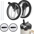 Set of 2 Replacement Lids with Straw for Stanley Cup and Hydro Jug 40 oz