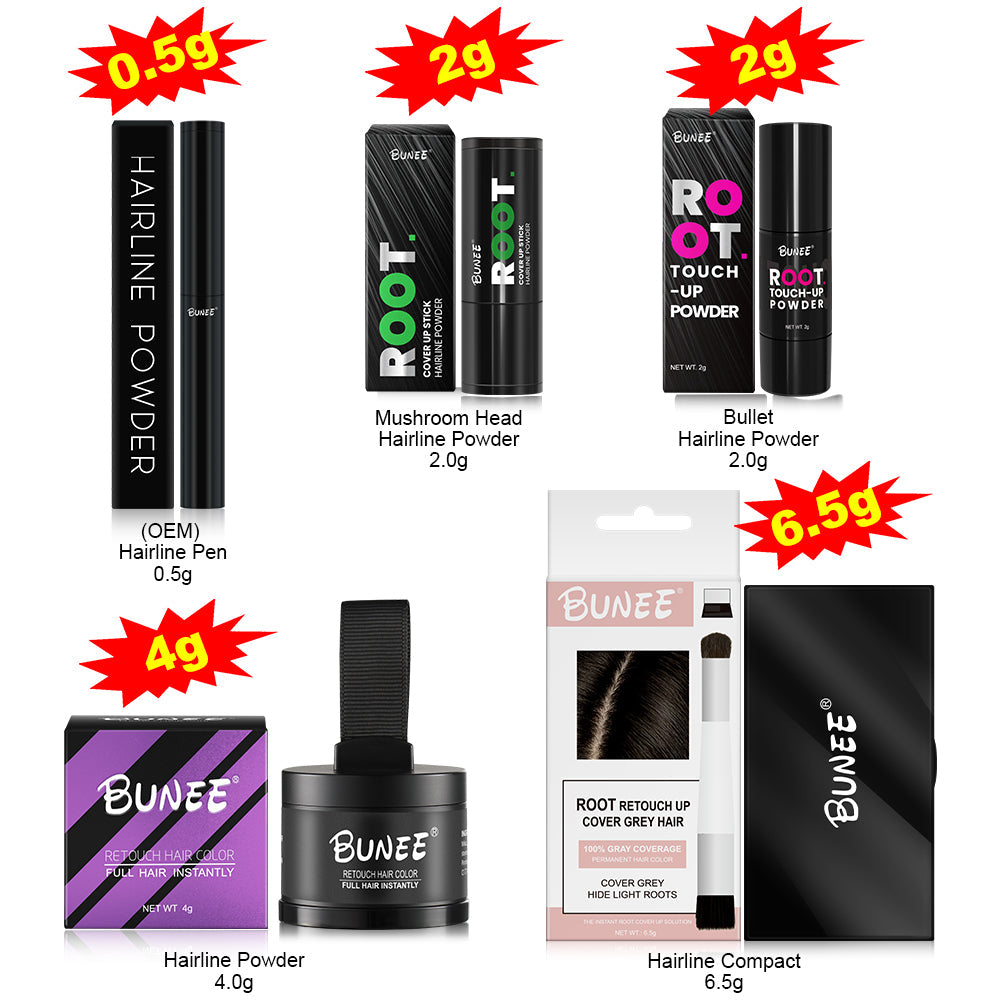 Professional Hair Fibers for Volume and Gray Hair Coverage