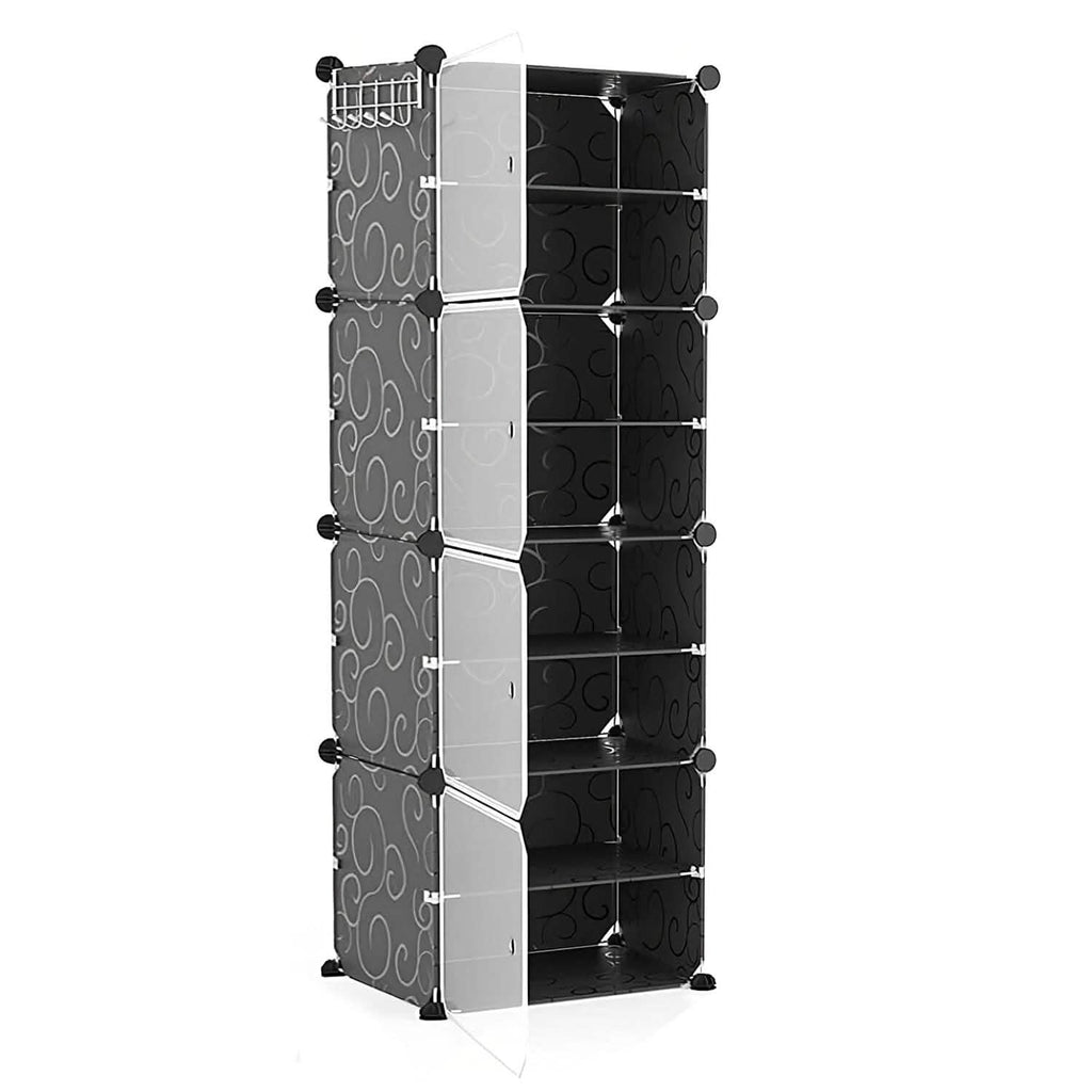 Shoe Rack Organizer with Transparent Doors
