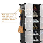 Shoe Rack Organizer with Transparent Doors