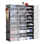 Shoe Rack Organizer with Transparent Doors