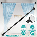 Shower Curtain Rod Adjustable Tension