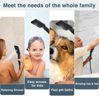 Dual Shower Head-Rain Shower Head with Handheld Shower Set, Diverter