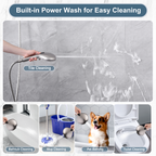 Handheld Shower Head, 9-Spray Showerhead with 69" Hose, Bracket