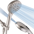 Handheld Shower Head, 9-Spray Showerhead with 69" Hose, Bracket