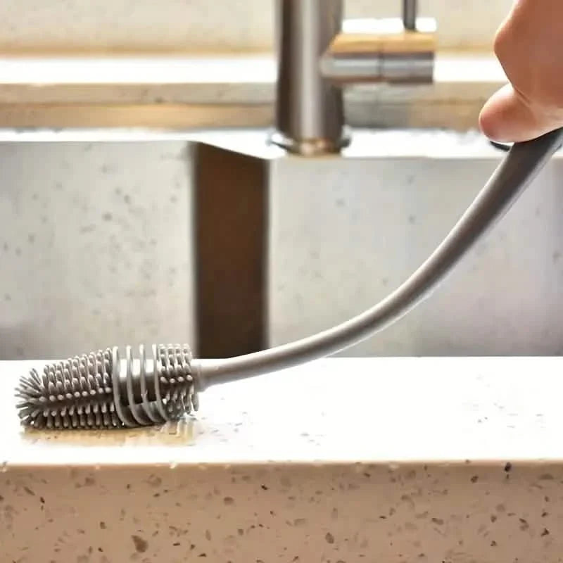 Silicone Cup Long Handle Household Brush