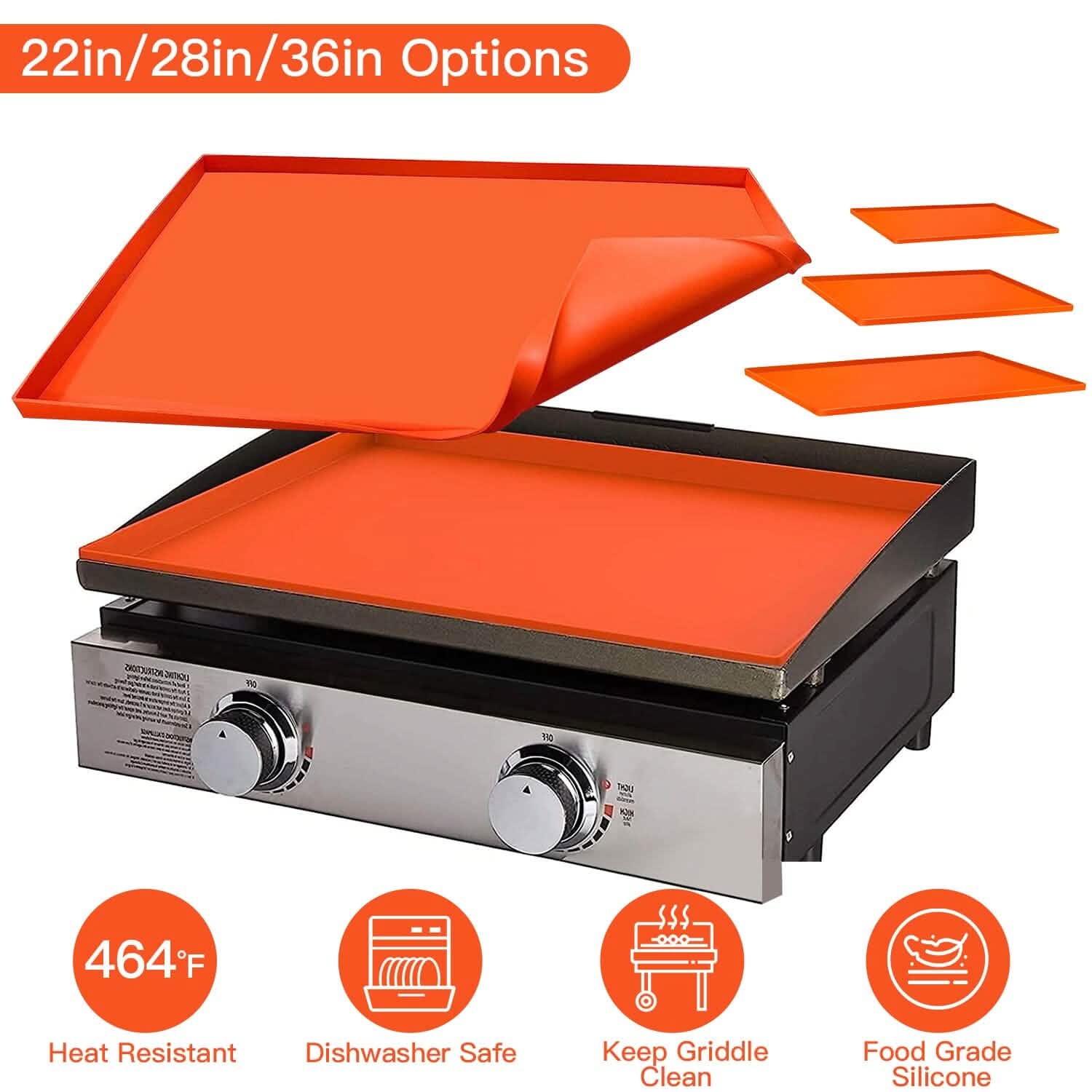 Silicone Griddle Mat Heavy Duty Food Grade Top Cover