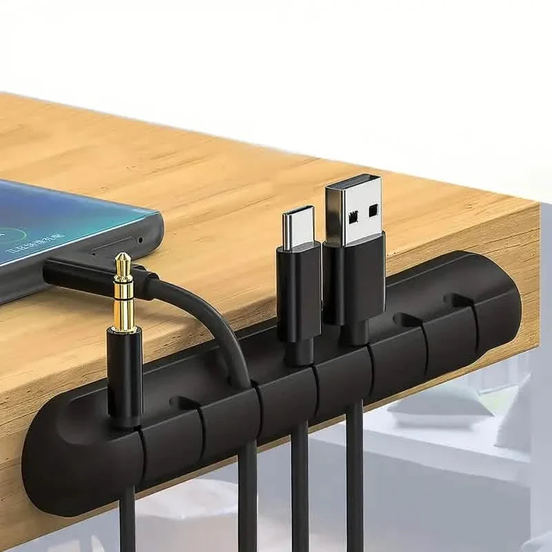 Silicone Multi-Slot Cable Cord Organizer Clips