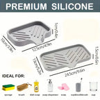 Silicone Sink Organizer Tray – Non-Food Contact Soap Holder