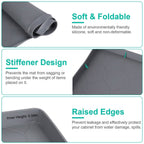 Silicone Under Sink Mat Liner with Drain Hole