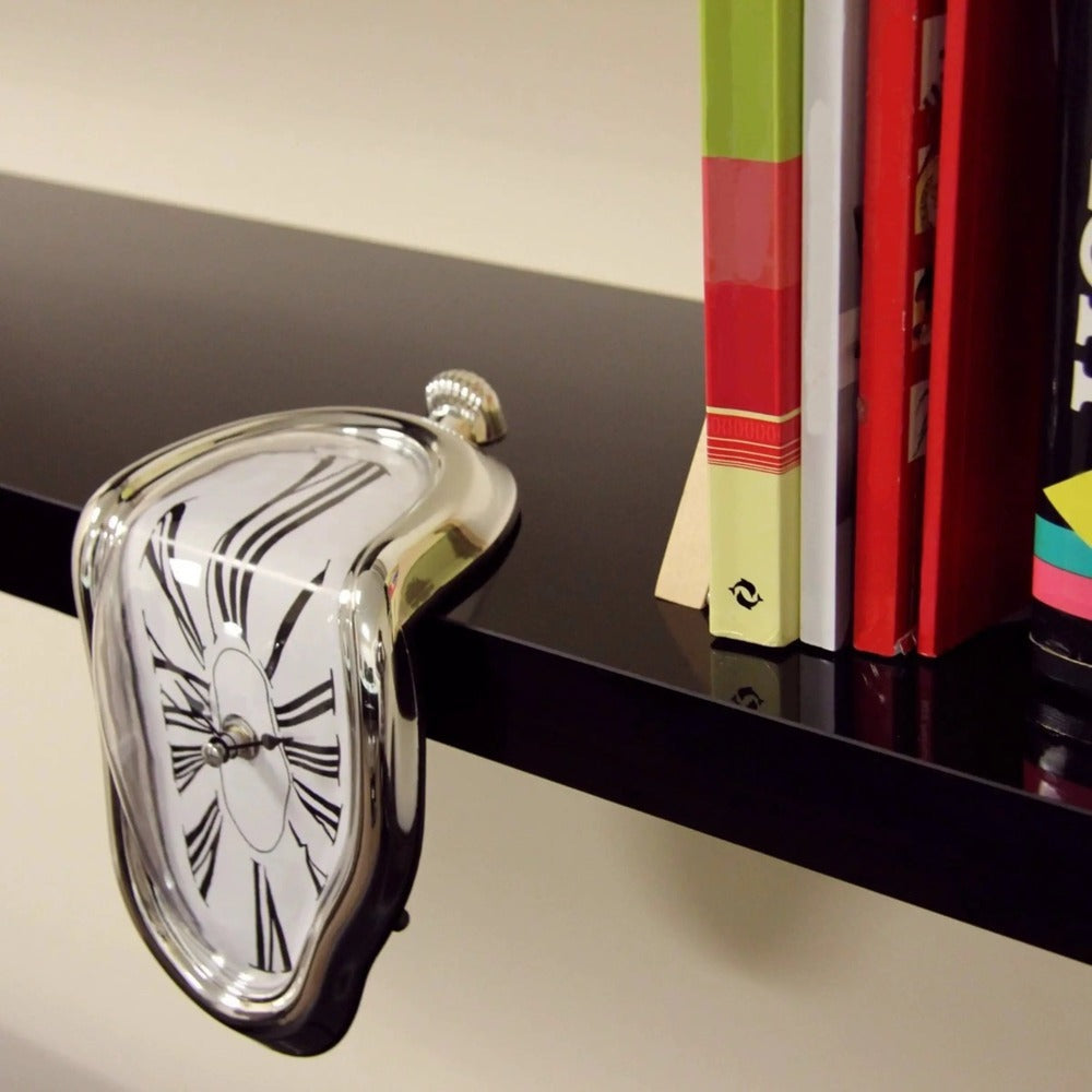 Melting Decorative Clock with Roman Numerals