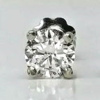Single 0.40CT Real Genuine Diamond Stud Earring 14k Solid Gold Wow