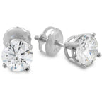 Single 0.40CT Real Genuine Diamond Stud Earring 14k Solid Gold Wow