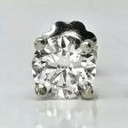 Single 0.40CT Real Genuine Diamond Stud Earring 14k Solid Gold Wow