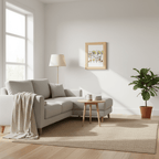 Display Frame with Wood Look and Storage
