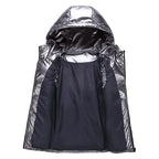 Sleeveless Hooded Jacket with Zipper