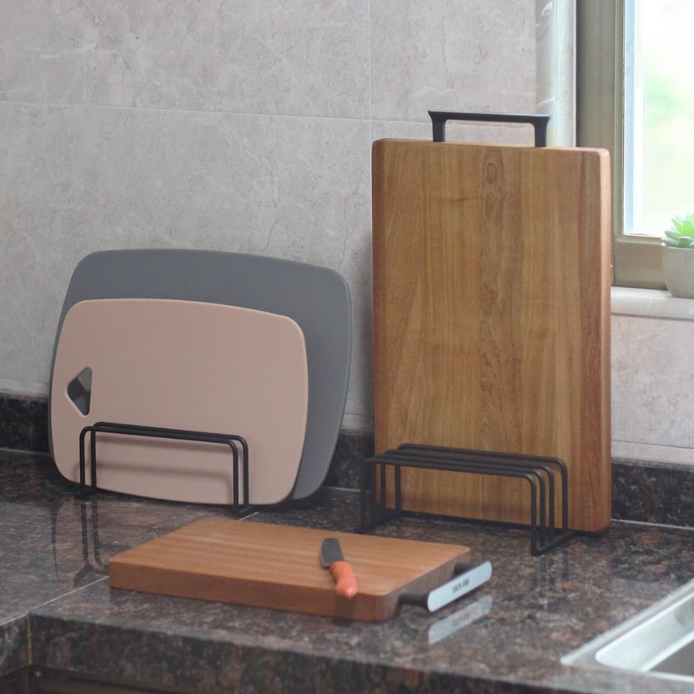 Board Storage Rack for Kitchen Countertops