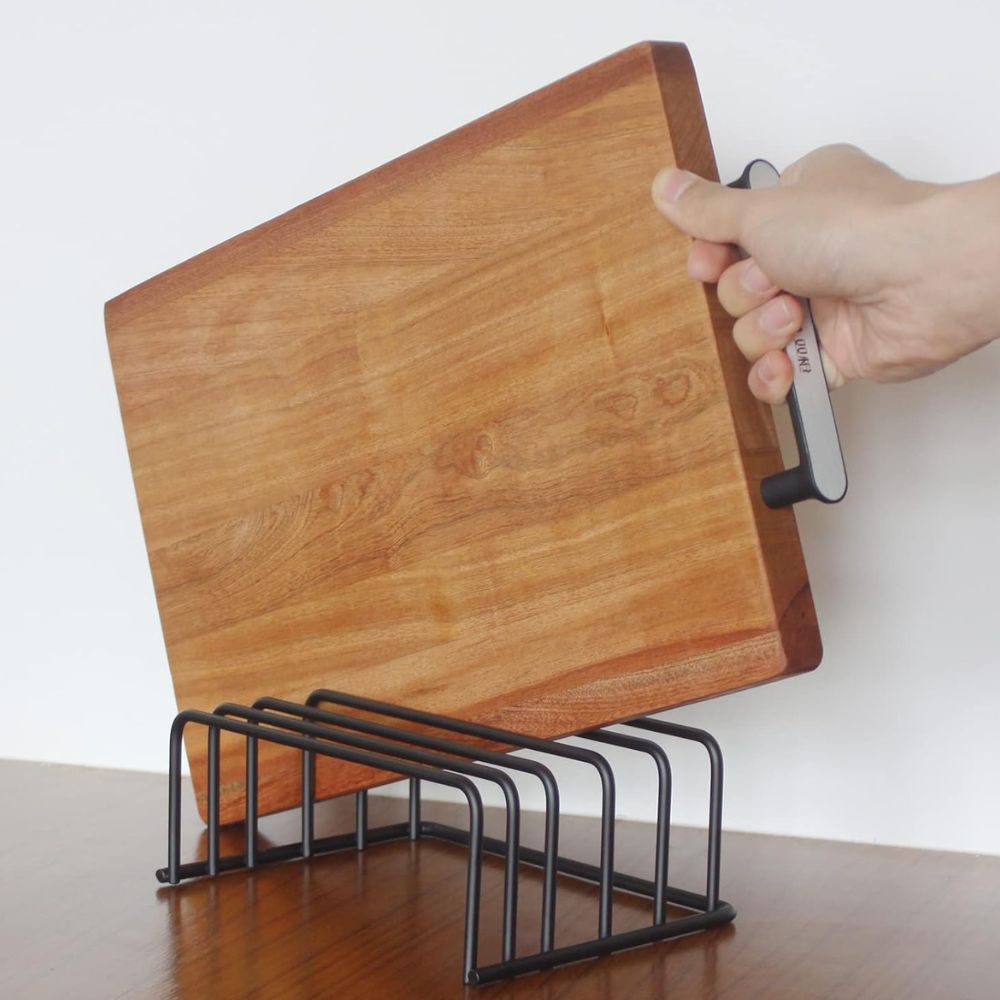 Board Storage Rack for Kitchen Countertops