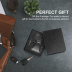 Slim RFID-Blocking Wallet made of Carbon Fibre with Money Clip - CarbonVault