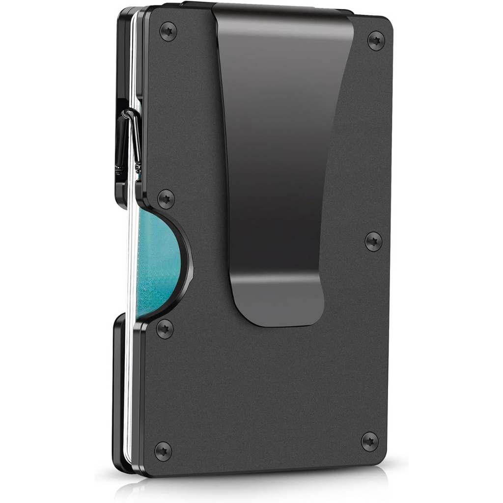 Slim RFID-Blocking Wallet made of Carbon Fibre with Money Clip - CarbonVault