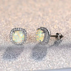 Small Exquisite Square Zirconia Earrings