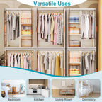 Small Wardrobe Closet with Magnetic Design