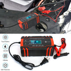 Smart Automatic Battery Charger with LCD Display