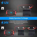 Smart Automatic Battery Charger with LCD Display