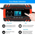 Smart Automatic Battery Charger with LCD Display