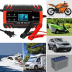 Smart Automatic Battery Charger with LCD Display