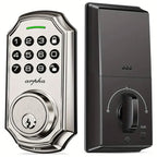 Smart Keypad Door Deadbolt Lock Set with 100-Code Keyless Entry and Anti-Peeking Password