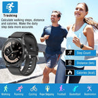 Smartwatch Fitness Tracker 1.08" Touch Screen