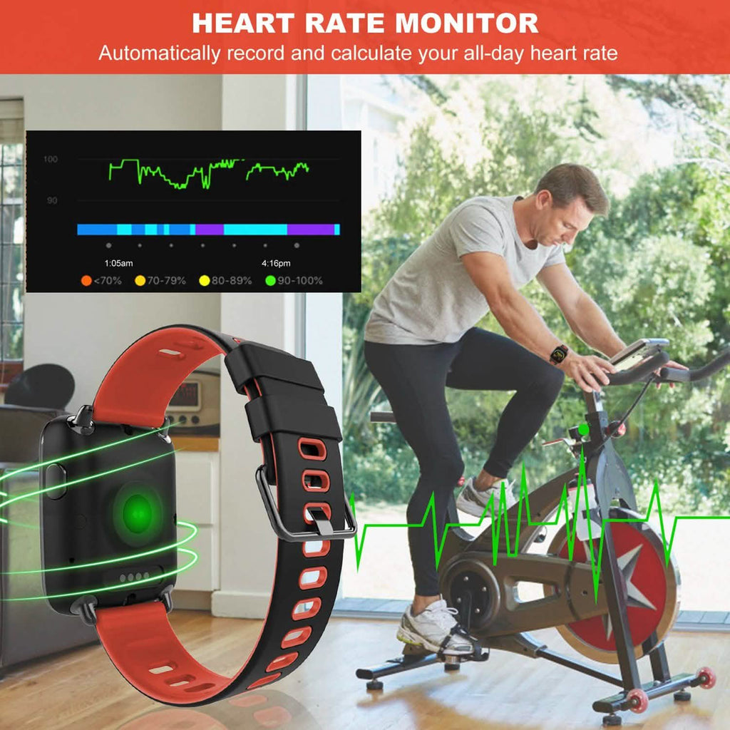 Smartwatch Fitness Tracker with Heart Rate Monitor