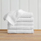 100% Cotton Woven Texture Bath Towel Set - Marbella Collection