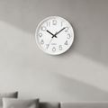 SMOOTHTIME – 12-inch silent, non-ticking wall clock for modern decor