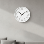 SMOOTHTIME – 12-inch silent, non-ticking wall clock for modern decor