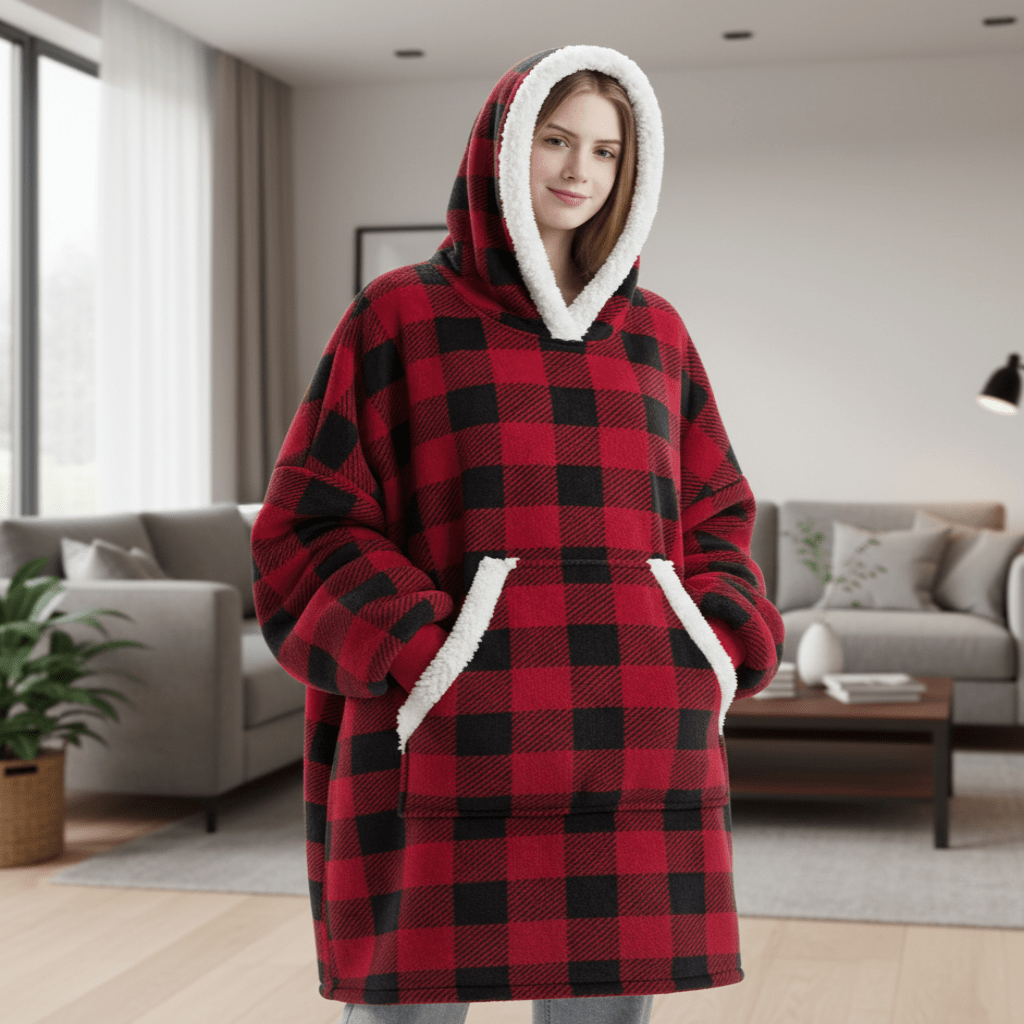 SNUGGOVA – Fleece Hooded Blanket for Ultimate Comfort