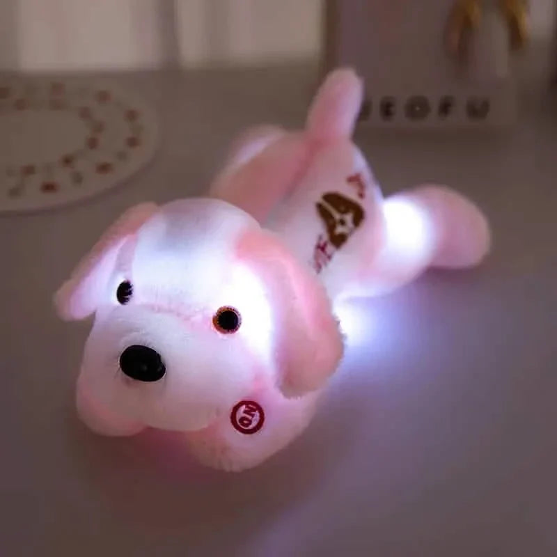 Soft Glow-in-the-Dark LED Plush Puppy
