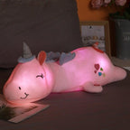 Soft Plush Unicorn Toy with Lighting Function – Ideal Gift for Children, Safe and Velvety Material
