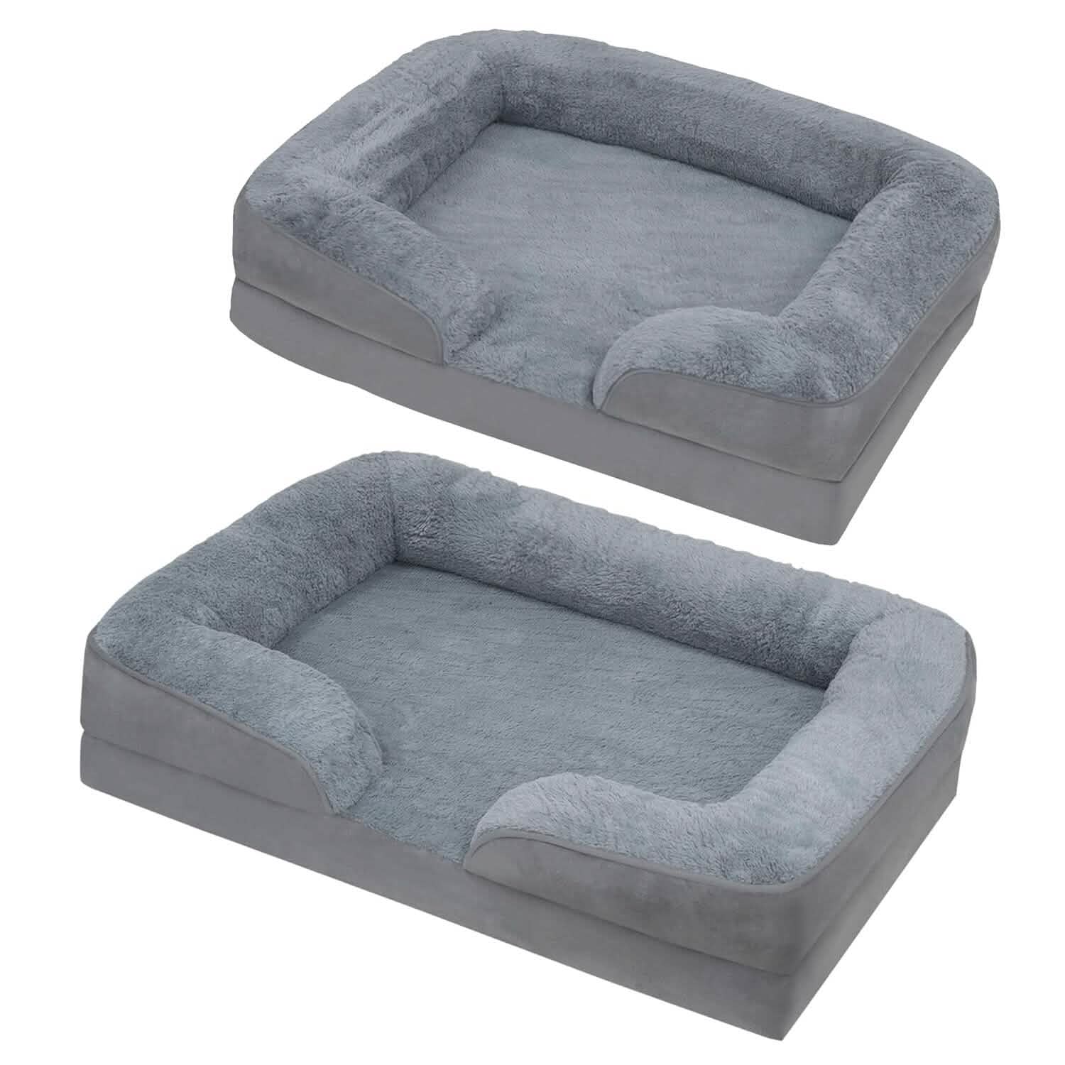 Soft Warm Plush Puppy Cozy Nest Sofa Non-Slip Bed Cushion Mat