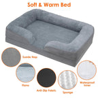 Soft Warm Plush Puppy Cozy Nest Sofa Non-Slip Bed Cushion Mat