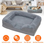 Soft Warm Plush Puppy Cozy Nest Sofa Non-Slip Bed Cushion Mat