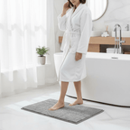 SOFTDRY COMFORT – Chenille Bath Mat with Non-Slip Backing