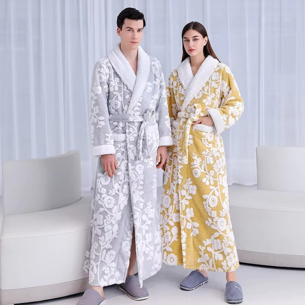 Luxe Jacquard Robe - Cozy & Elegant