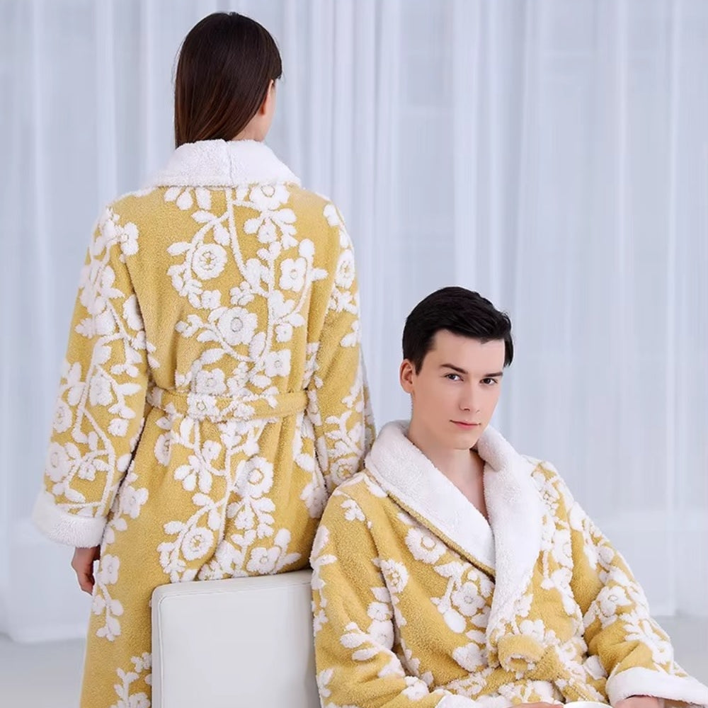Luxe Jacquard Robe - Cozy & Elegant