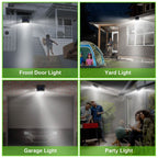 Solar 100 LEDs PIR Motion Sensor Wall Light