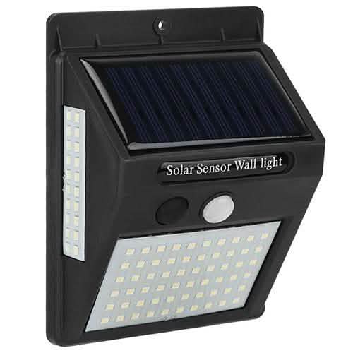 Solar 100 LEDs PIR Motion Sensor Wall Light