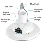 Solar Camping Light Hanging LED Bulb Lamp